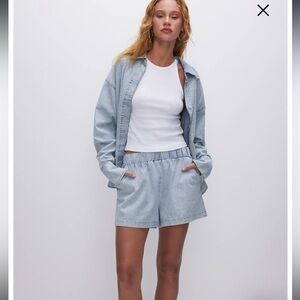 Good American rhinestone shorts